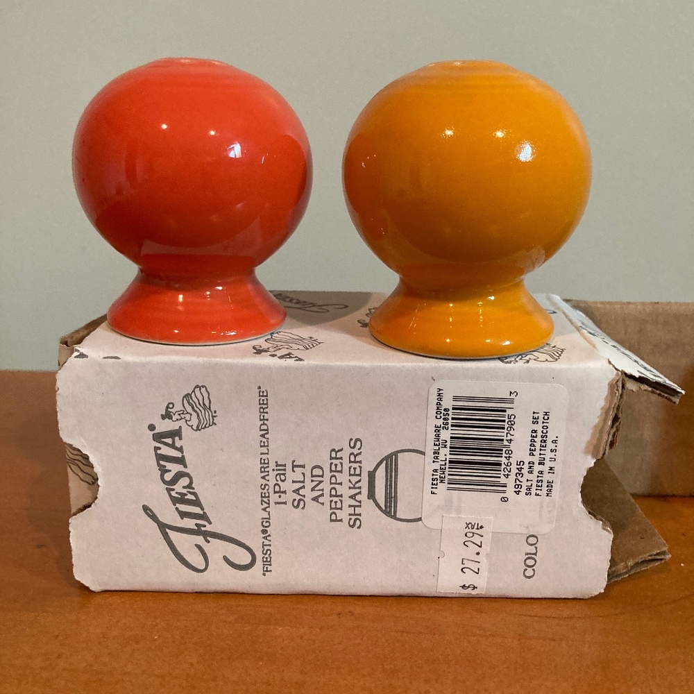 Fiesta salt and pepper shakers